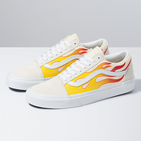 vans white flame